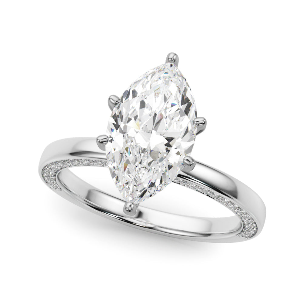 white gold, platinum | shape: marquise