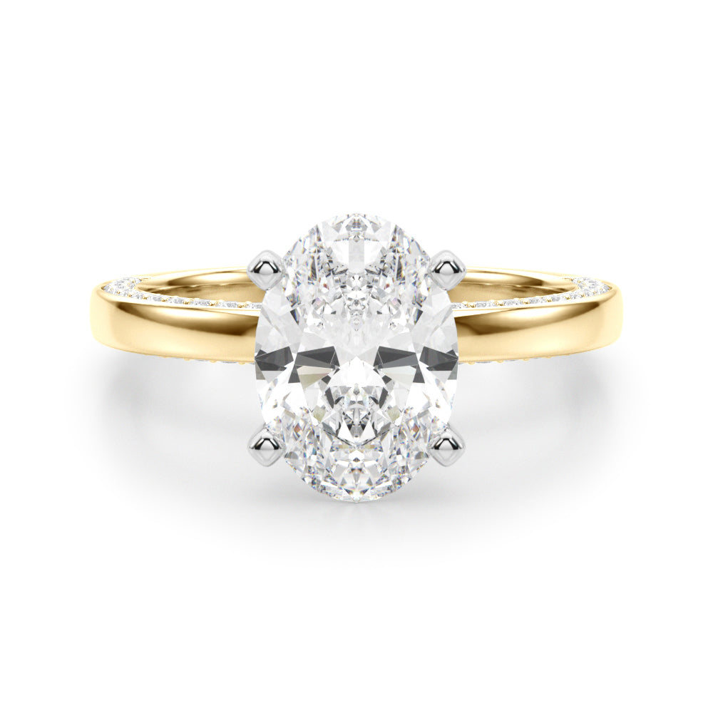 yellow gold | shape: oval