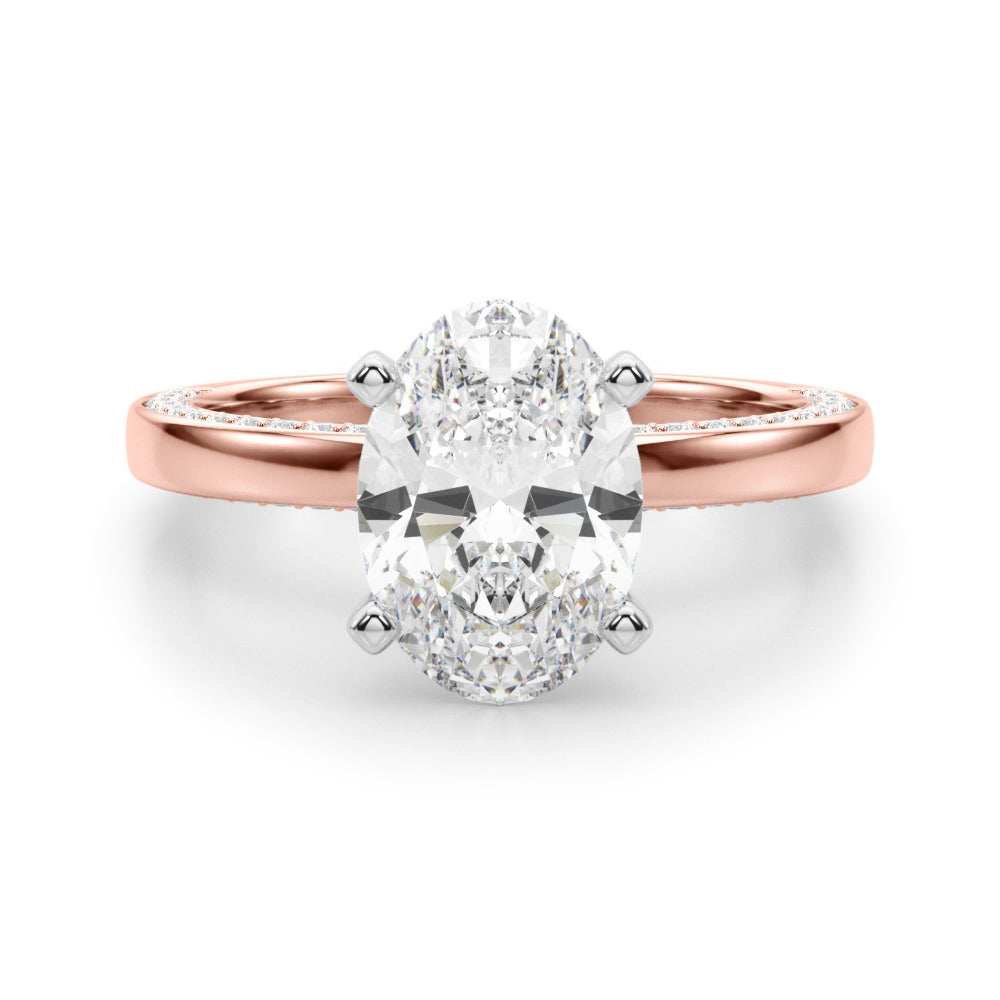 rose gold | shape: oval