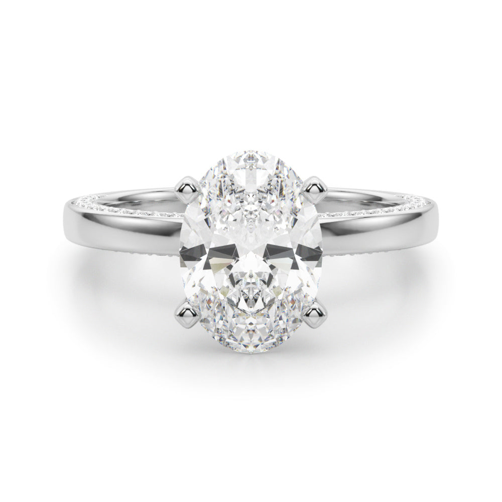 white gold, platinum | shape: oval