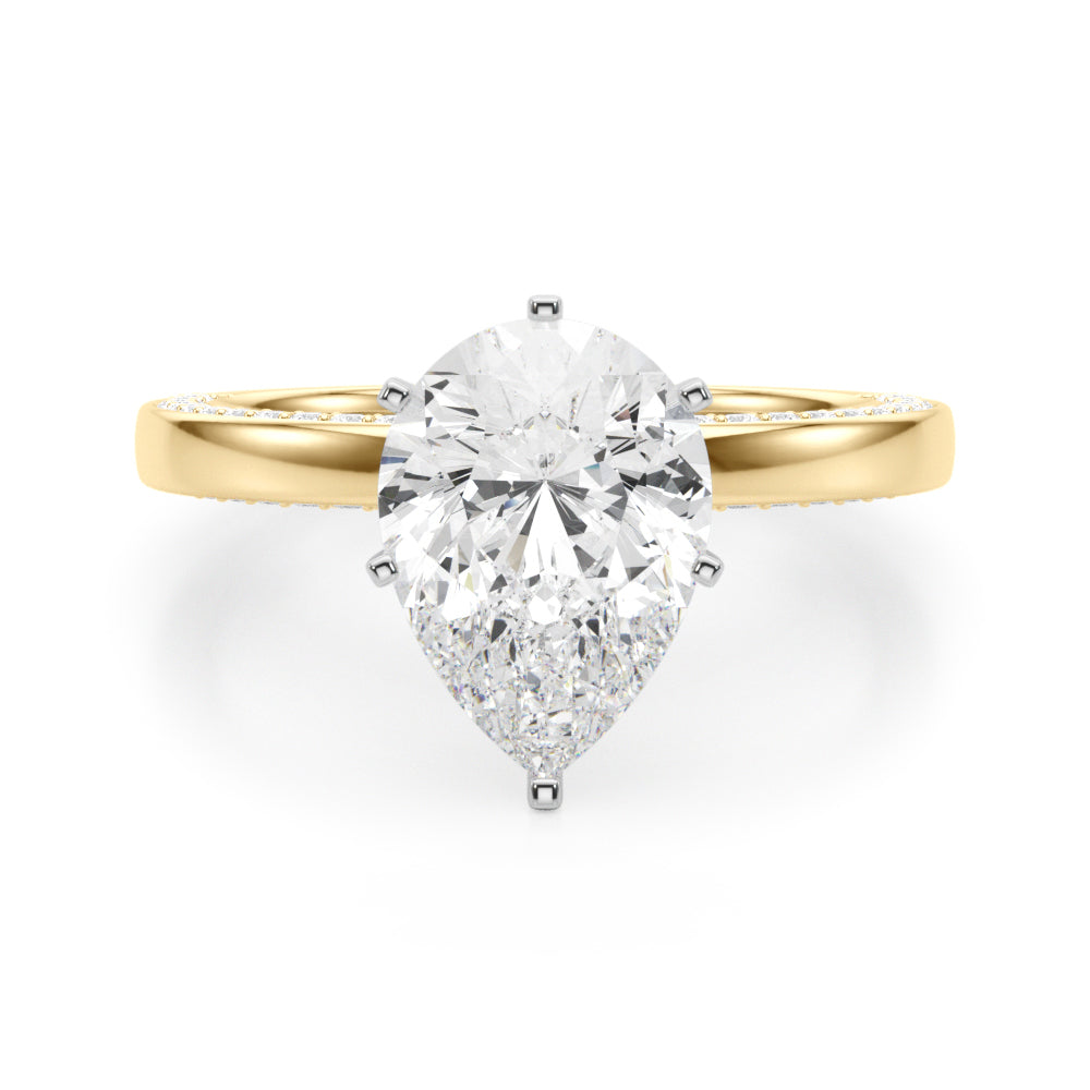 yellow gold | shape: pear