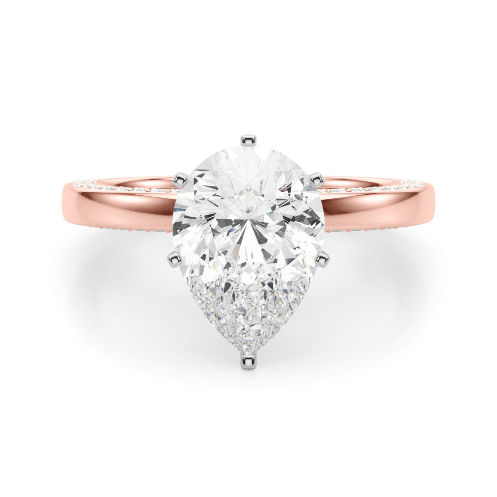 rose gold | shape: pear