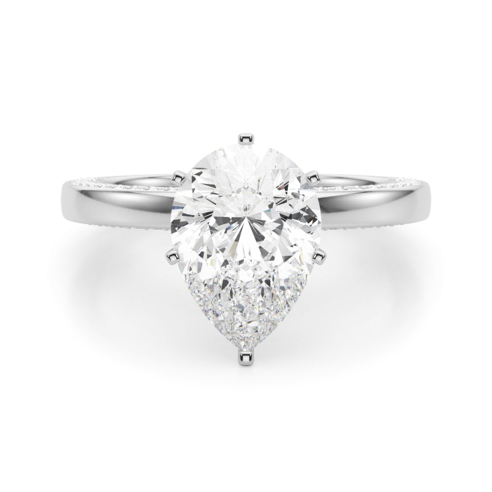 white gold, platinum | shape: pear
