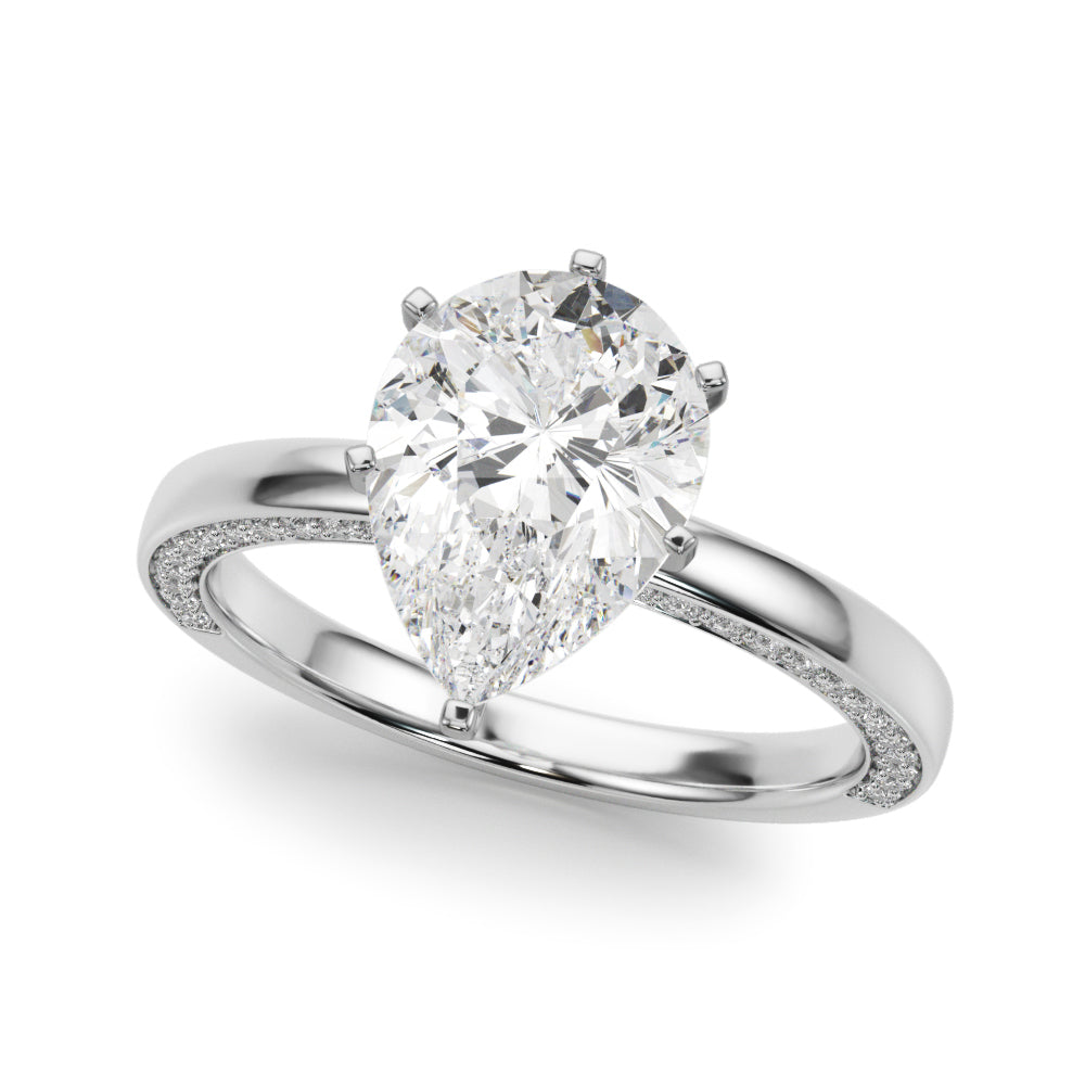white gold, platinum | shape: pear