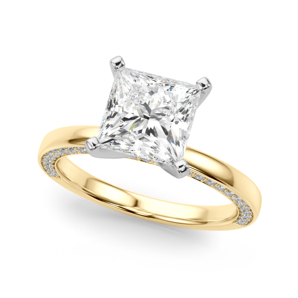 yellow gold  | shape: princess