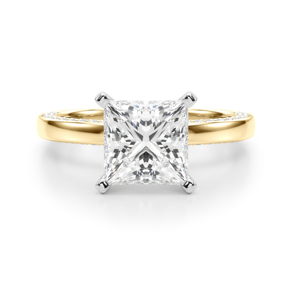 yellow gold  | shape: princess