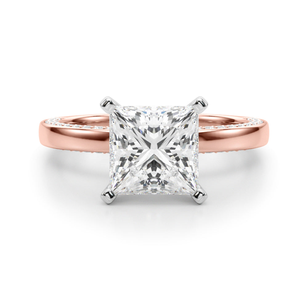 rose gold  | shape: princess