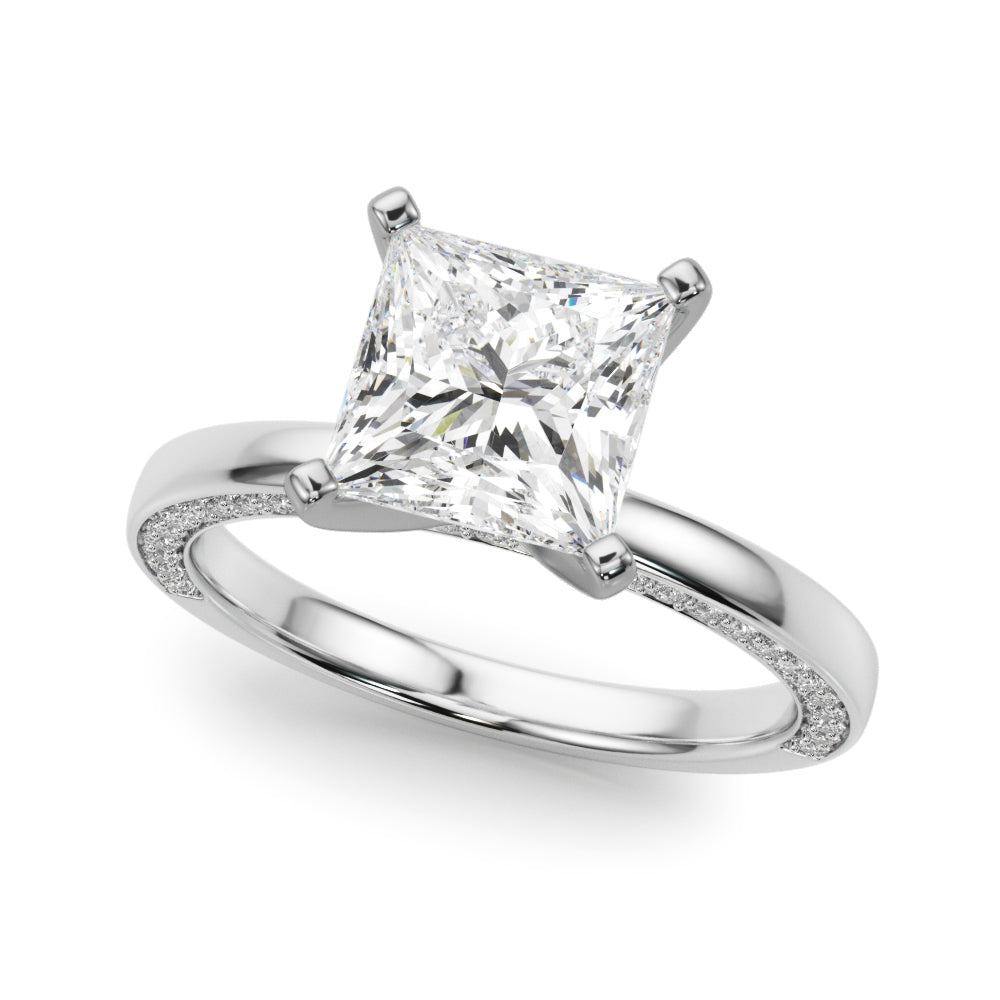 white gold, platinum | shape: princess