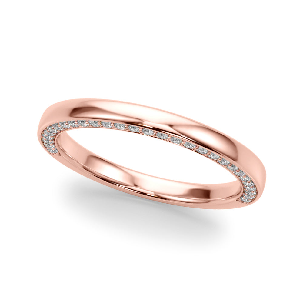 Diamond Accented Wedding Band in 14K Gold, 18K Gold, or Platinum – 0.50 CTW