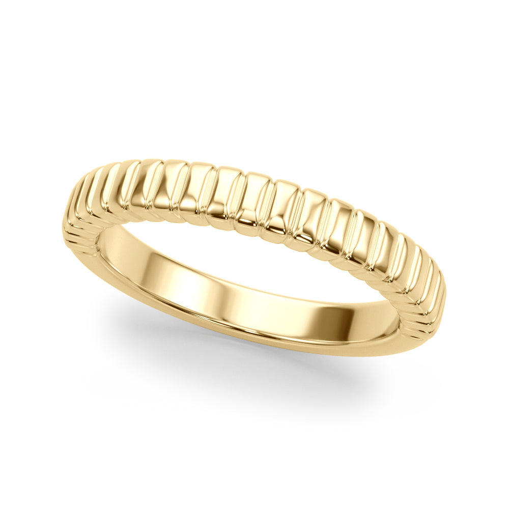 Textured Wedding Band in 14K Gold, 18K Gold, or Platinum