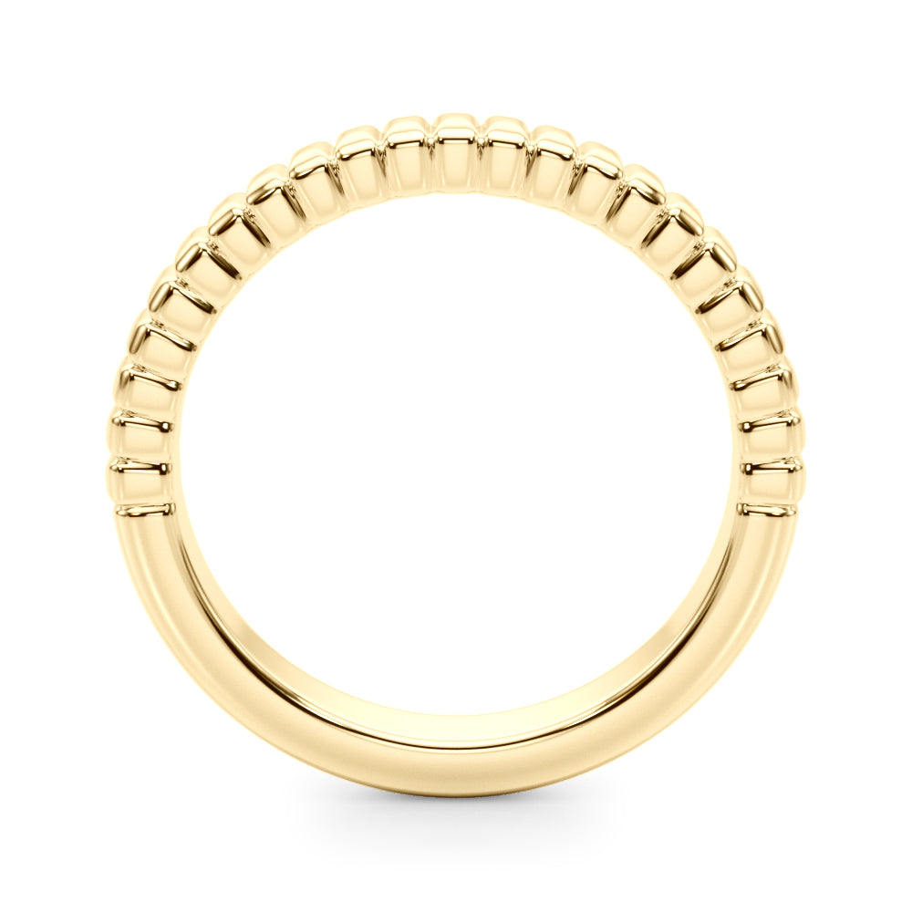 Textured Wedding Band in 14K Gold, 18K Gold, or Platinum