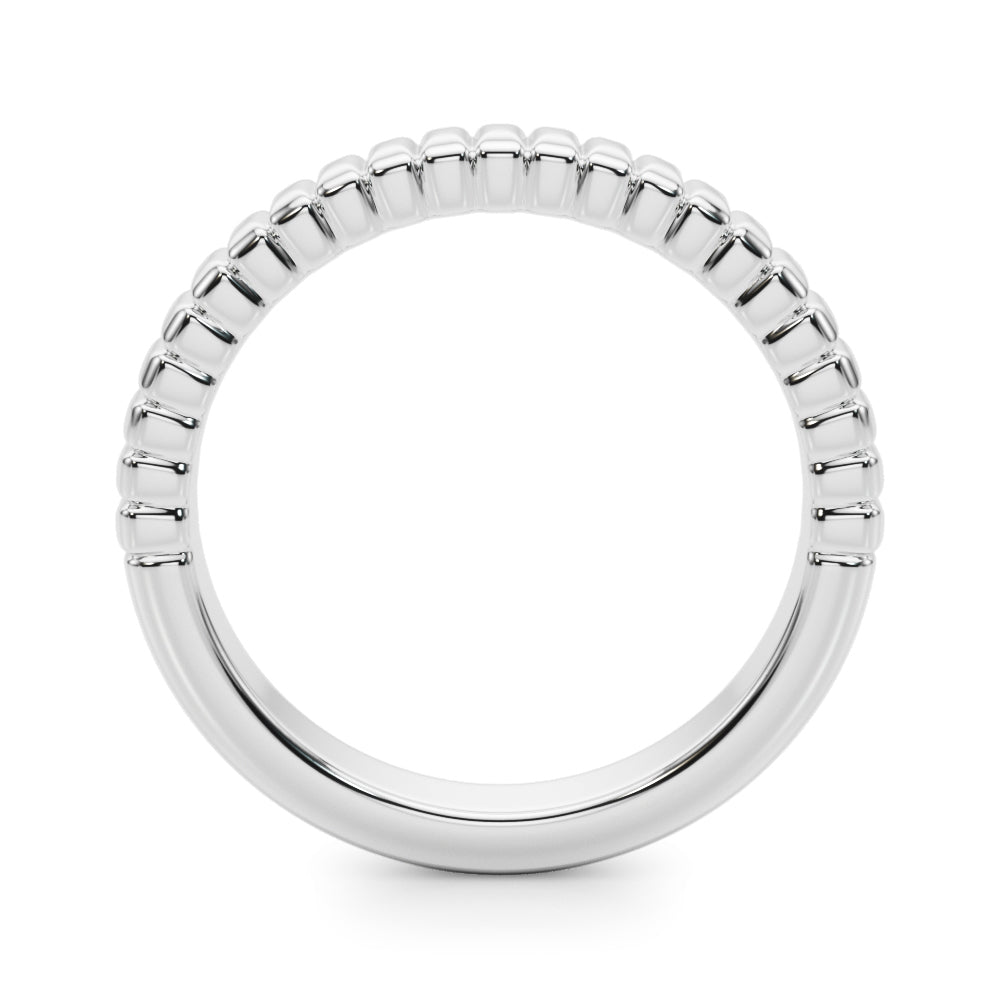 Textured Wedding Band in 14K Gold, 18K Gold, or Platinum