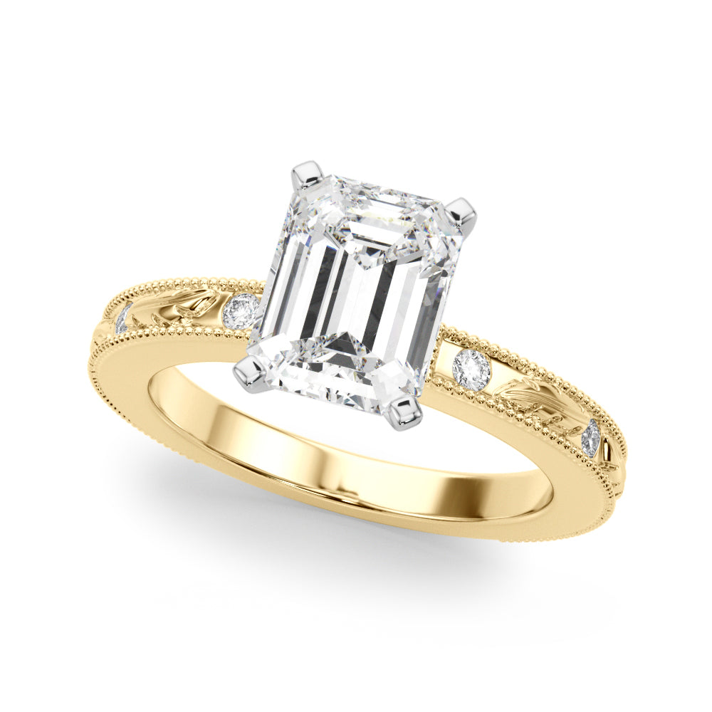 yellow gold | shape: emerald