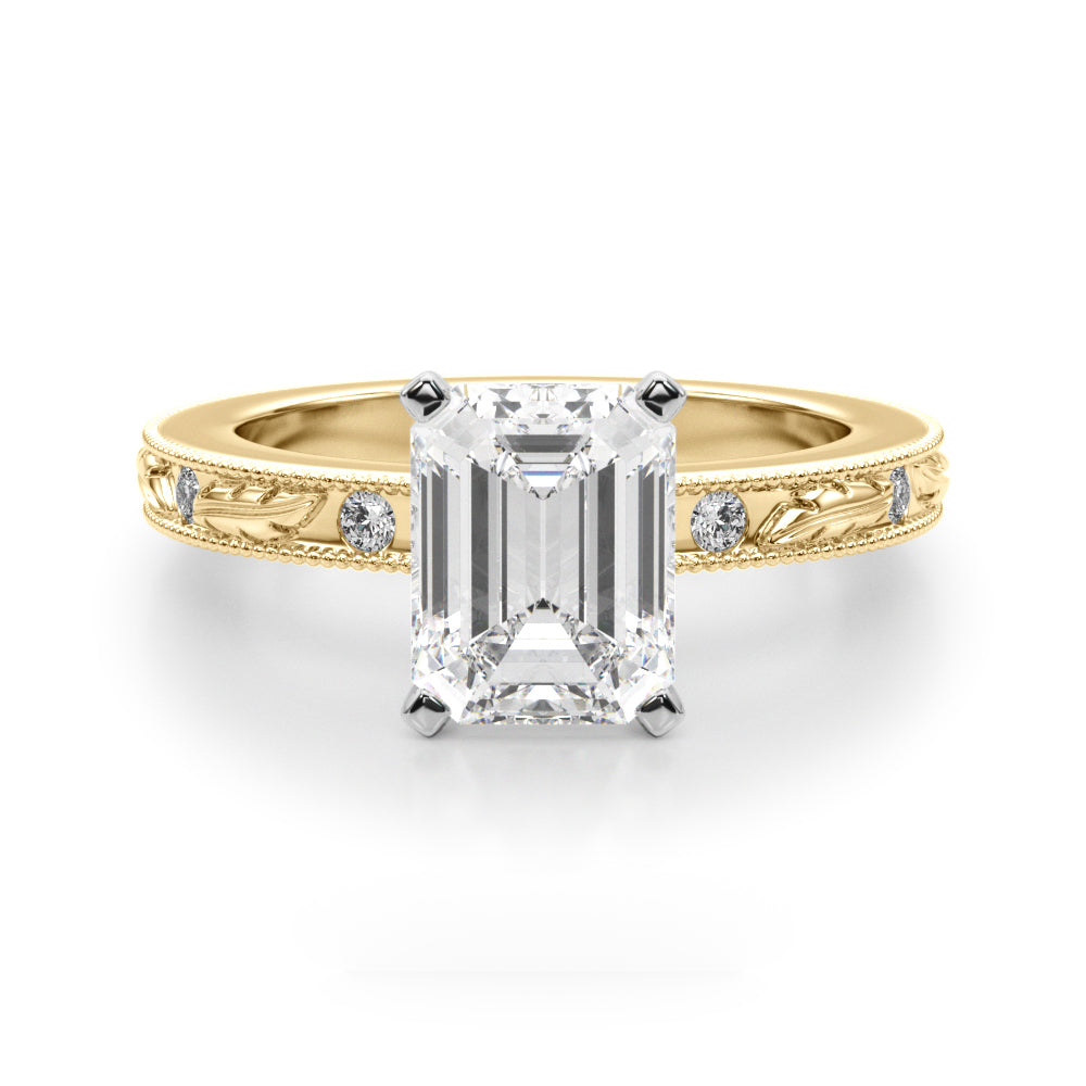 yellow gold | shape: emerald