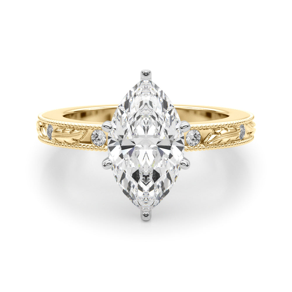 yellow gold | shape: marquise