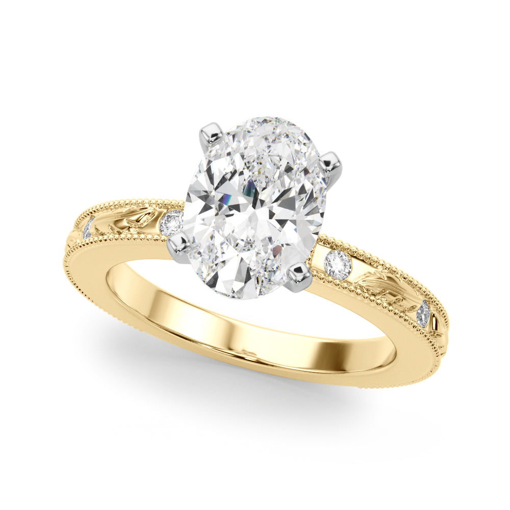 yellow gold | shape: oval