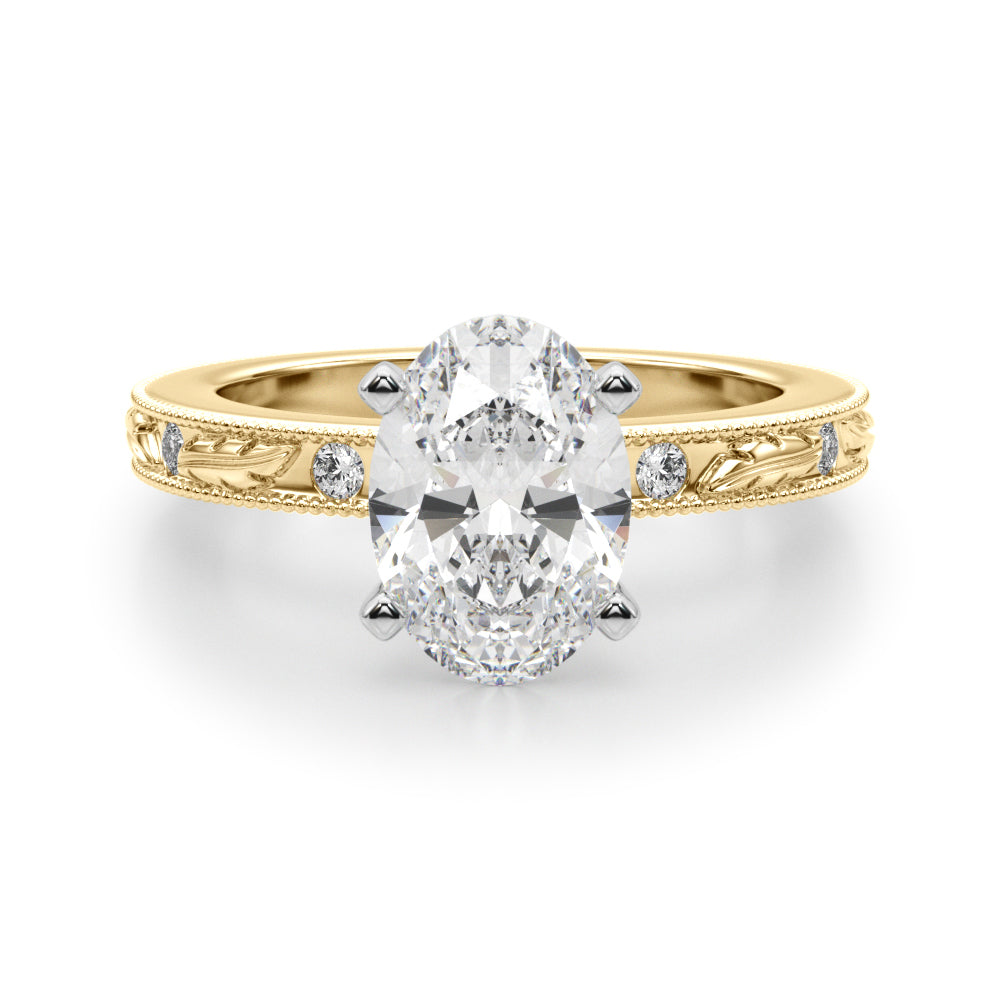 yellow gold | shape: oval