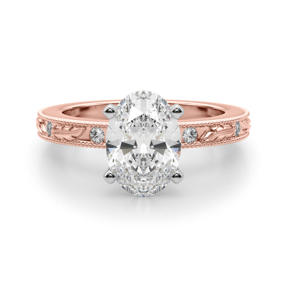rose gold | shape: oval