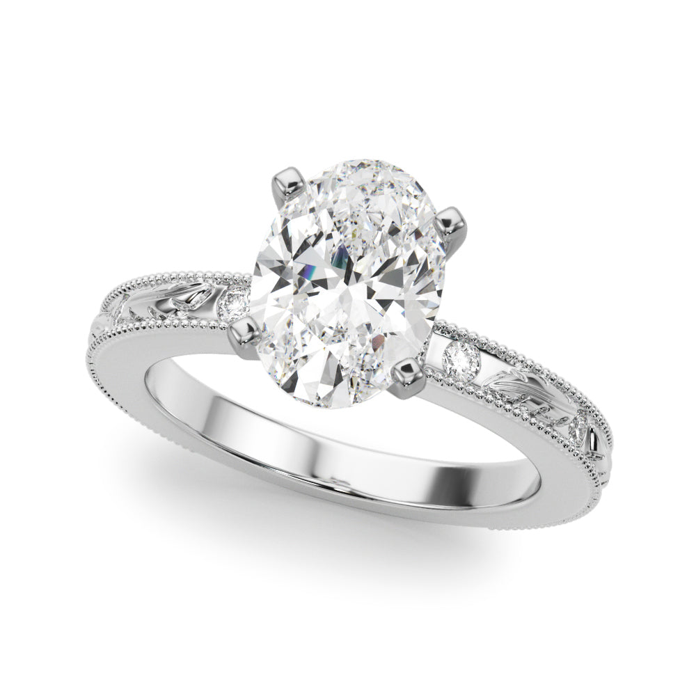 white gold, platinum | shape: oval