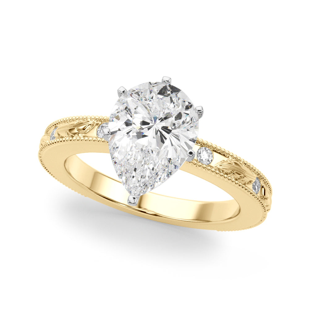 yellow gold | shape: pear