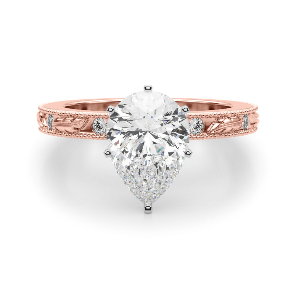 rose gold | shape: pear