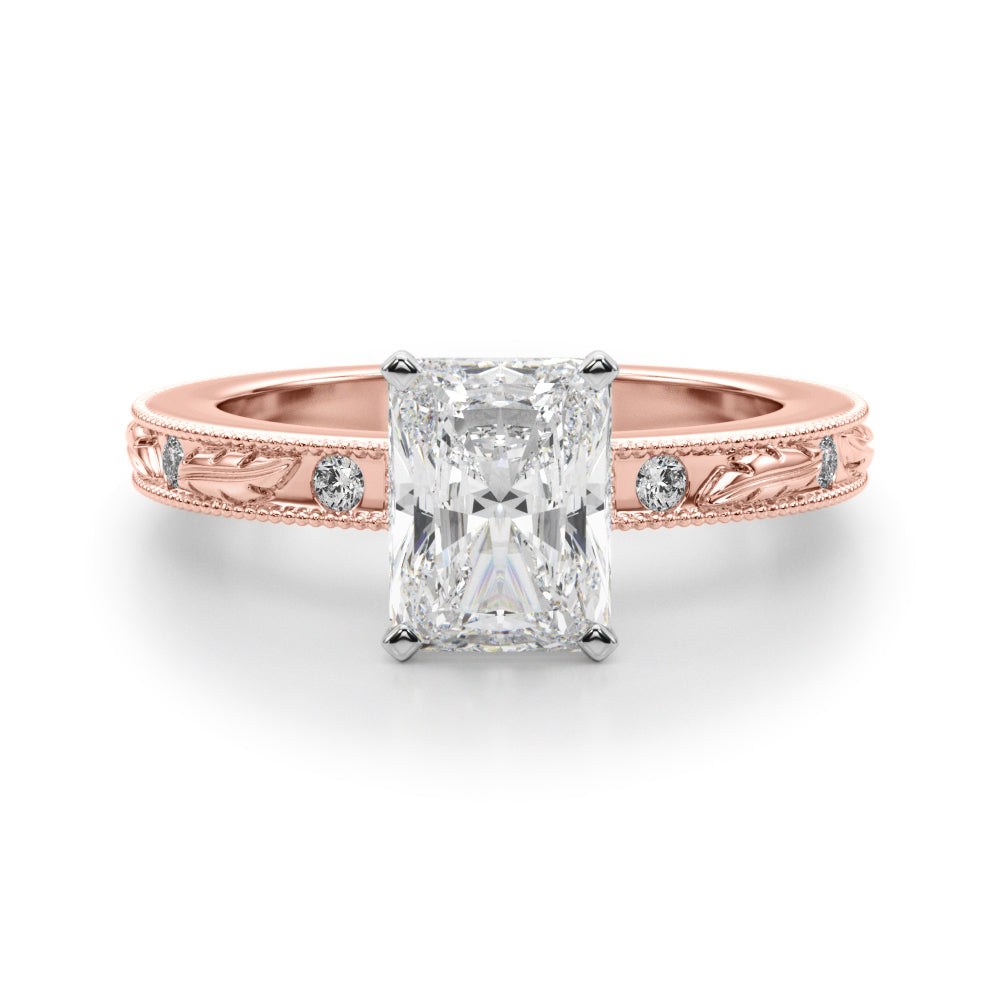 rose gold | shape: radiant
