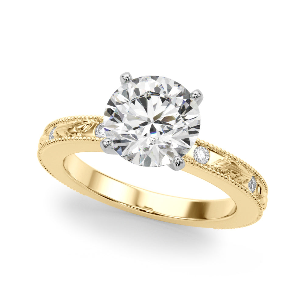 yellow gold  | shape: round