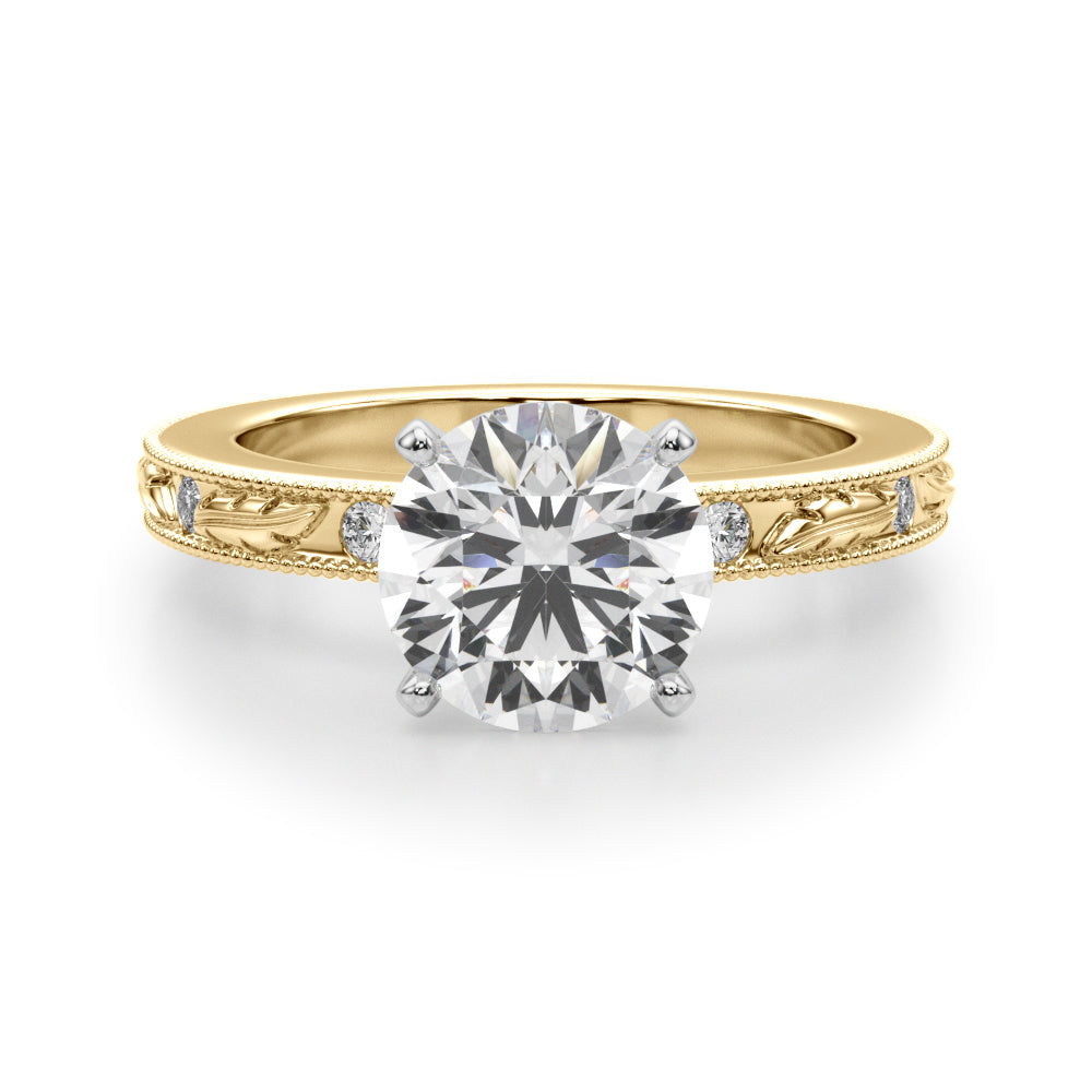 yellow gold  | shape: round