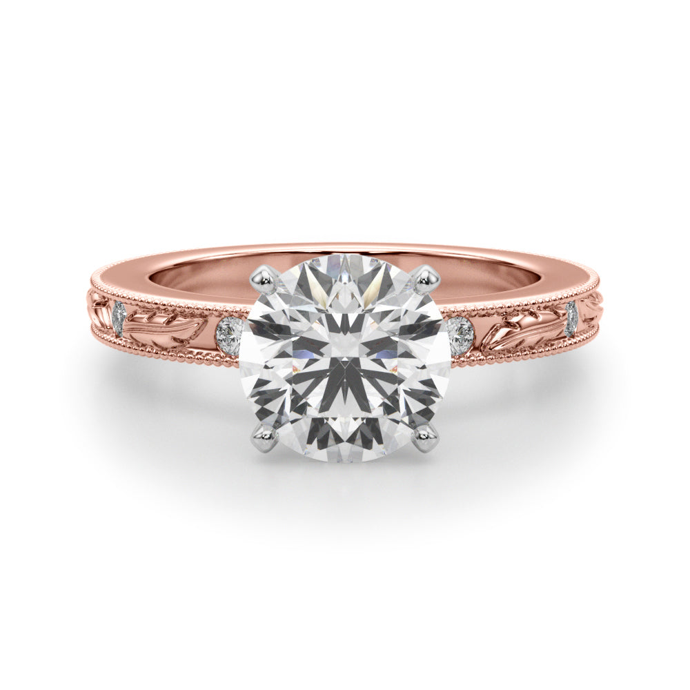 rose gold  | shape: round
