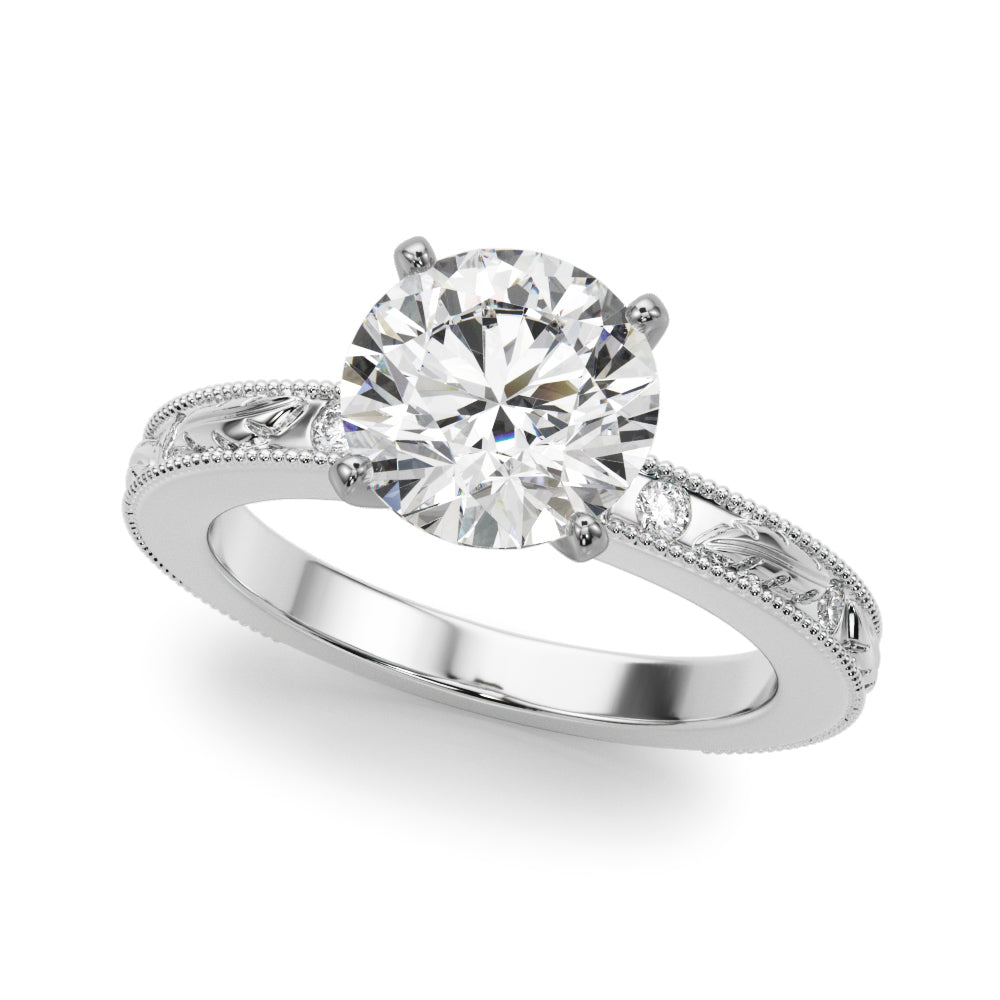 white gold, platinum | shape: round