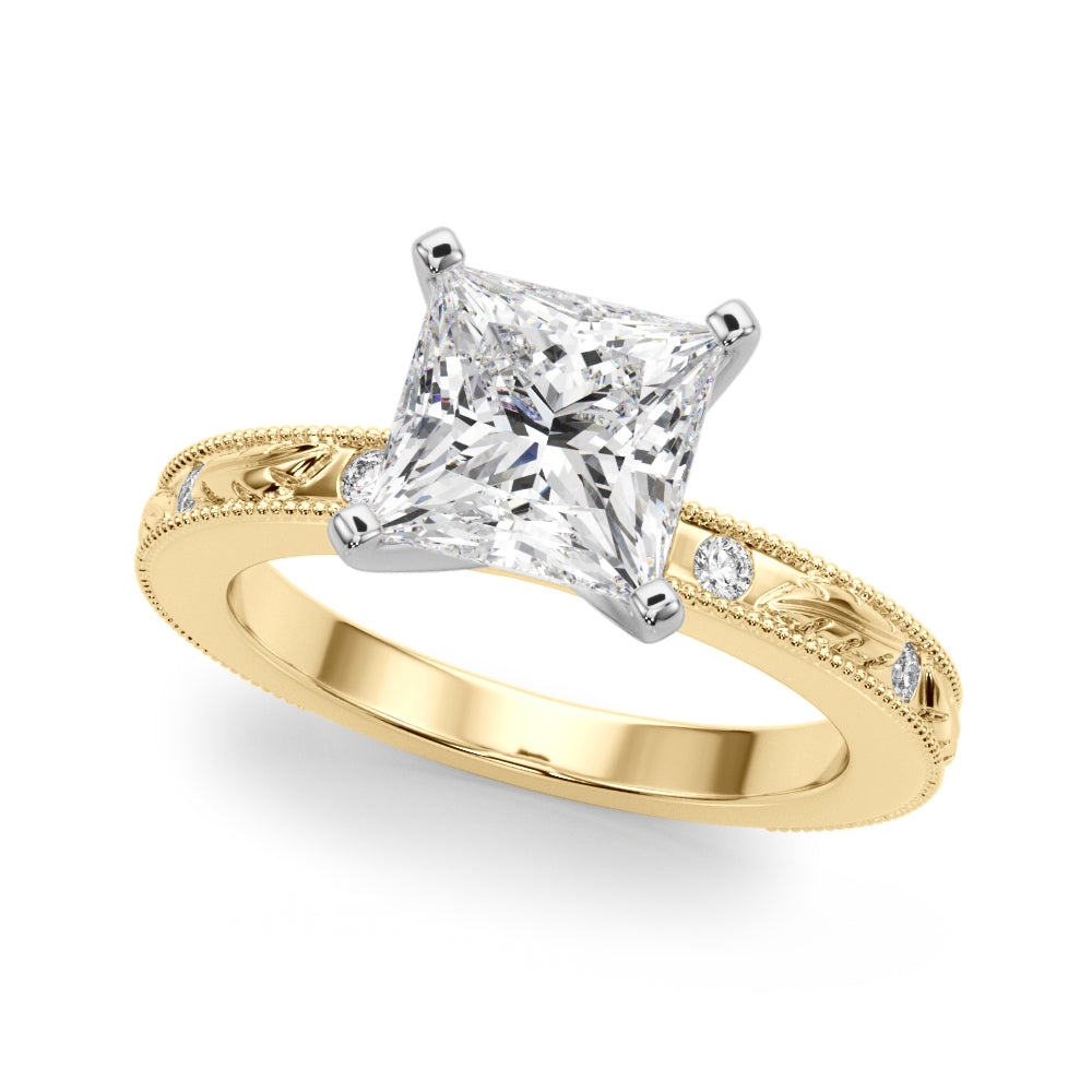 yellow gold | shape: princess