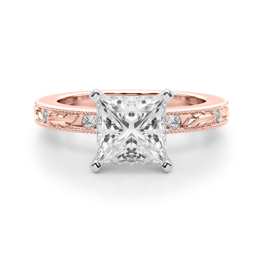 rose gold | shape: princess