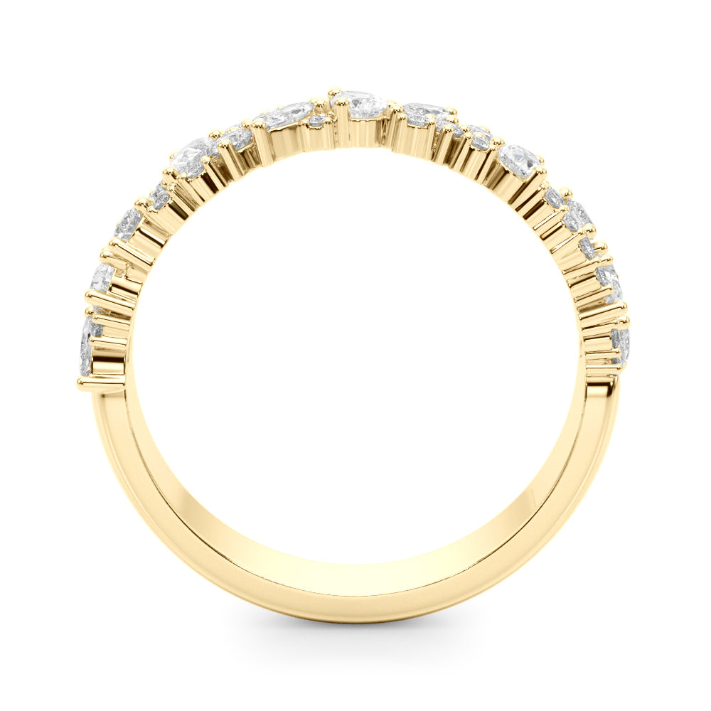 Mixed Shape Diamond Wedding Band in 14K Gold, 18K Gold, or Platinum – 1.00 CTW