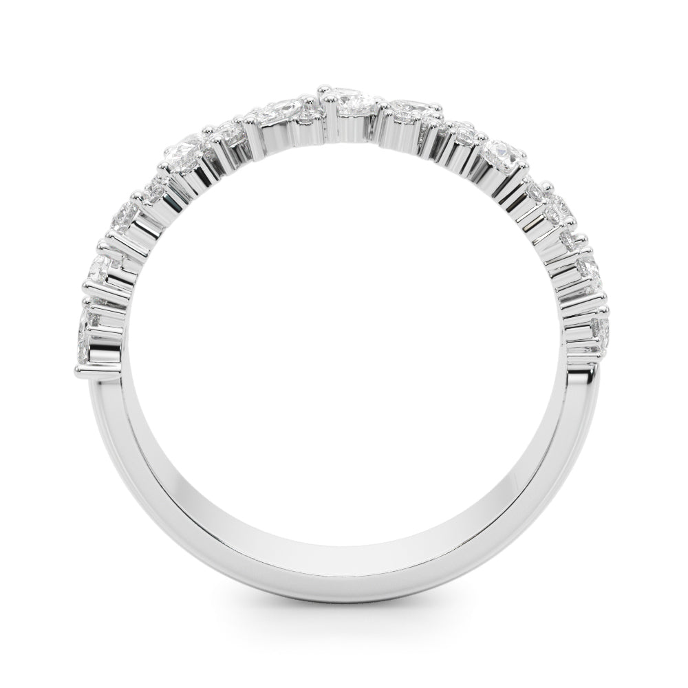 Mixed Shape Diamond Wedding Band in 14K Gold, 18K Gold, or Platinum – 1.00 CTW