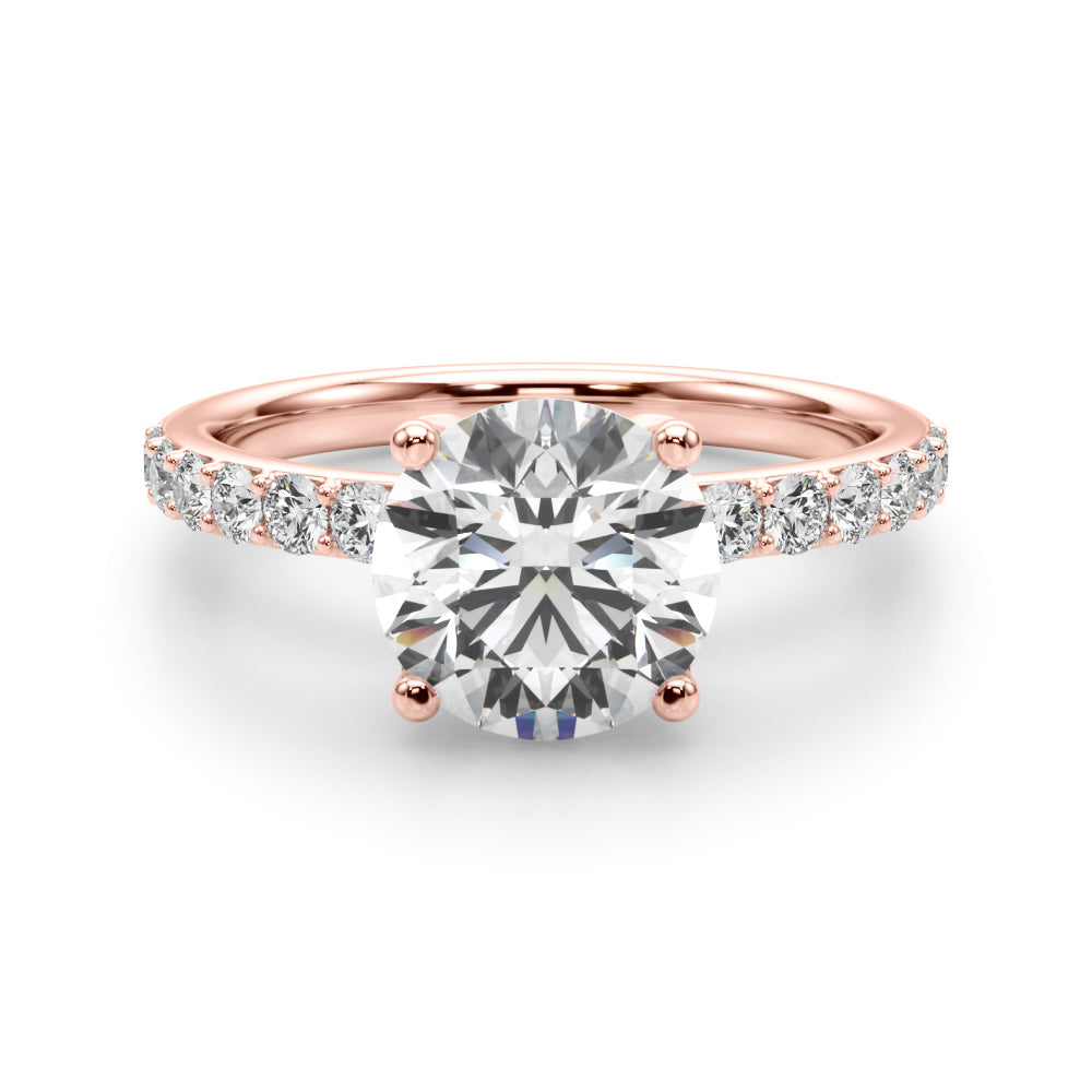 rose gold | shape: round