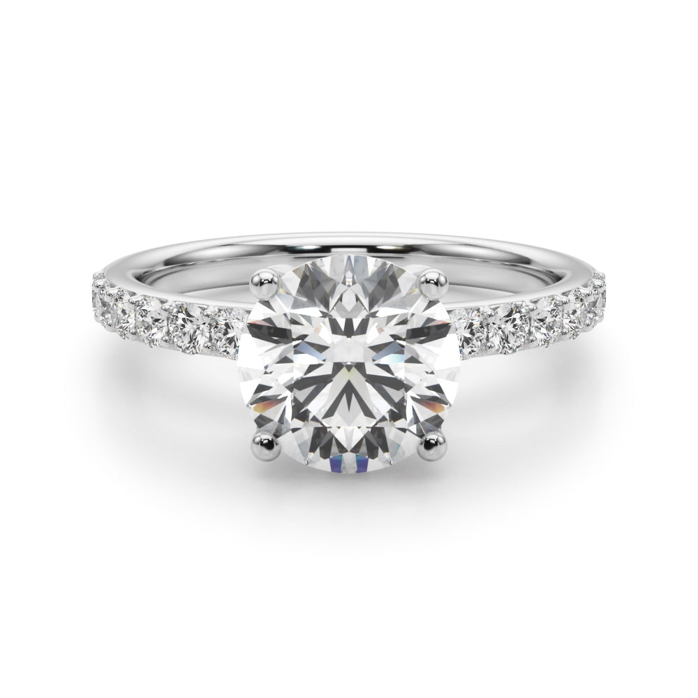 white gold, platinum | shape: round