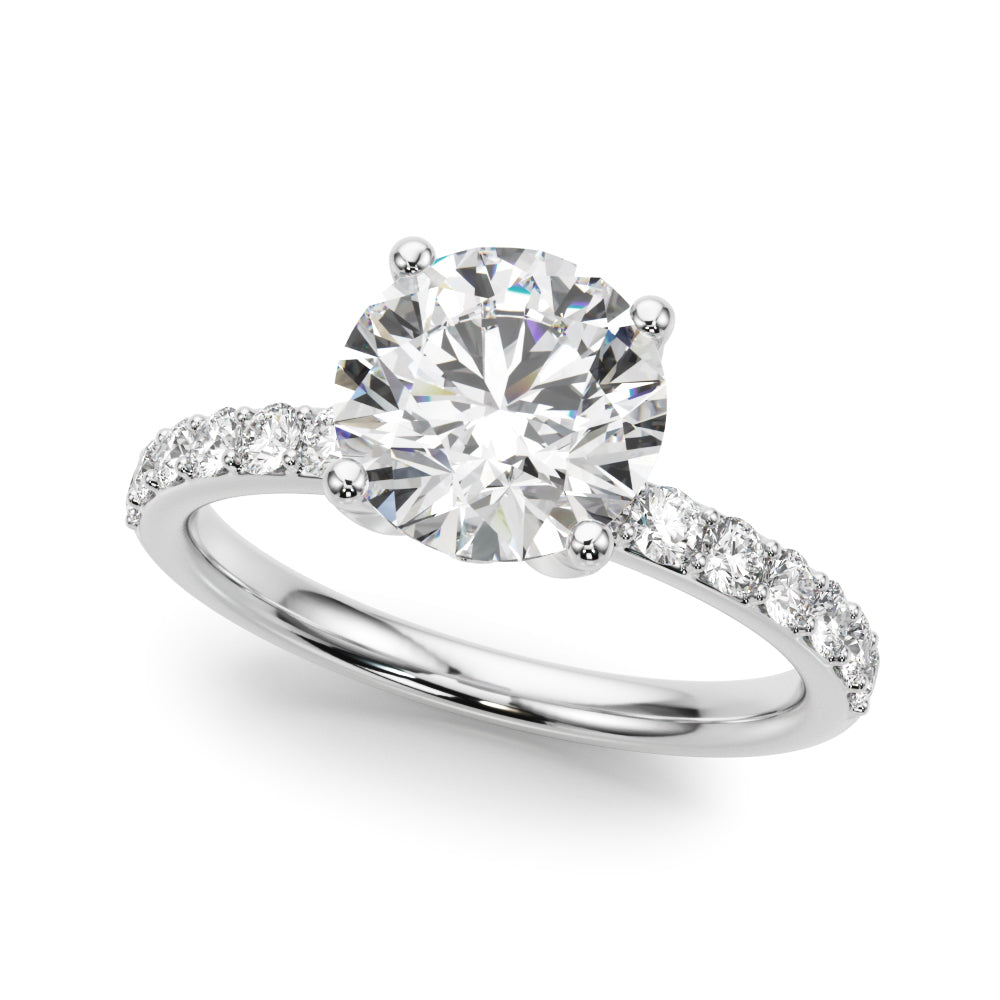 white gold, platinum | shape: round