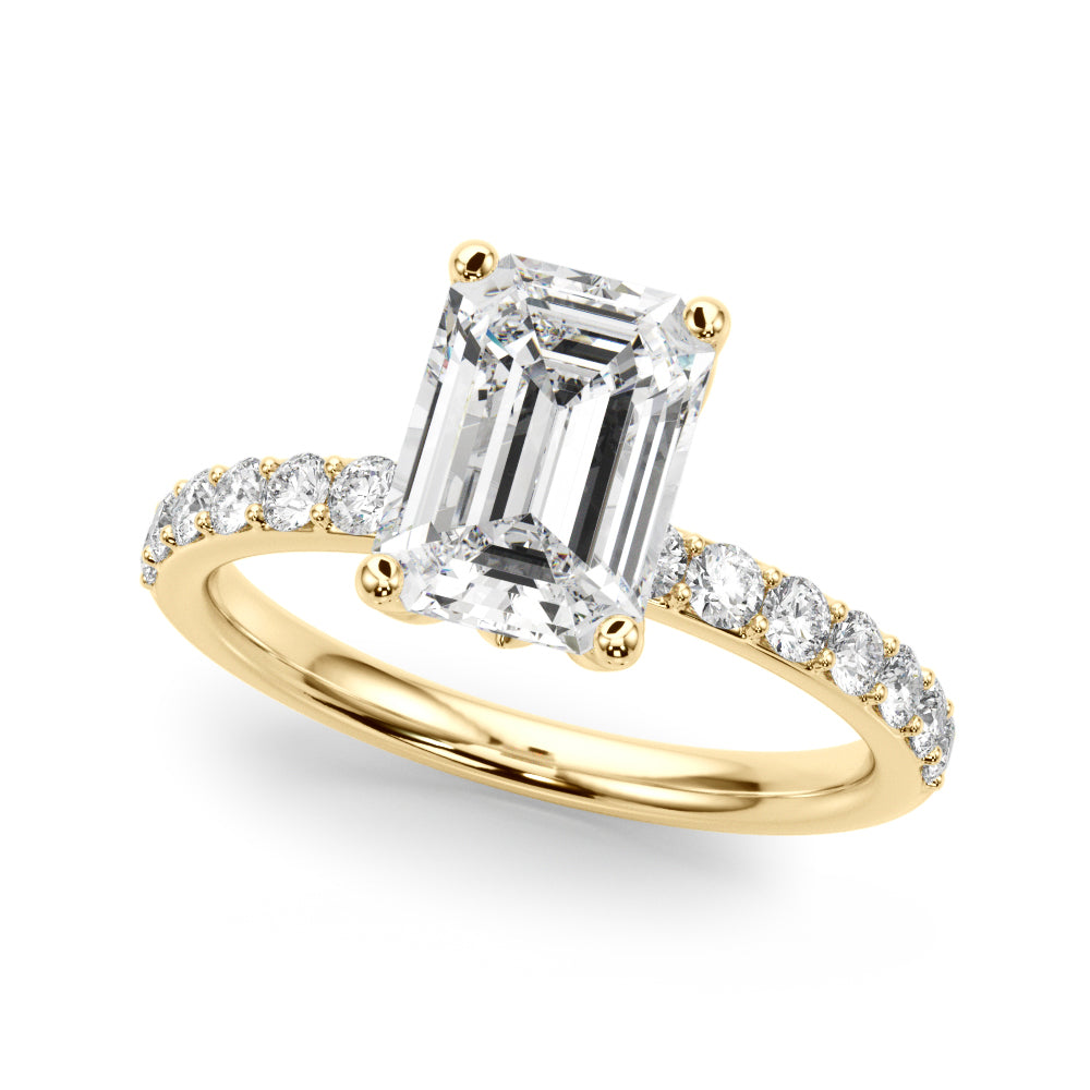 yellow gold | shape: emerald