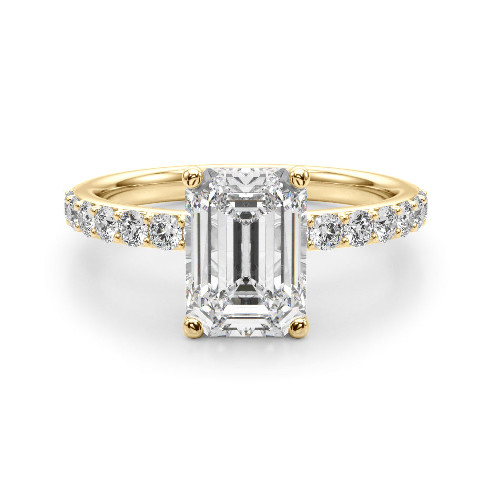 yellow gold | shape: emerald