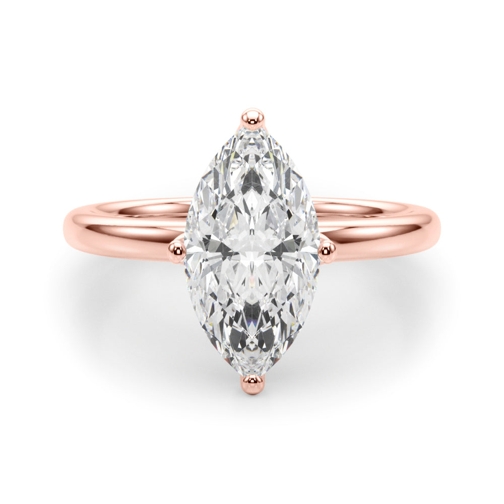 rose gold | shape: marquise