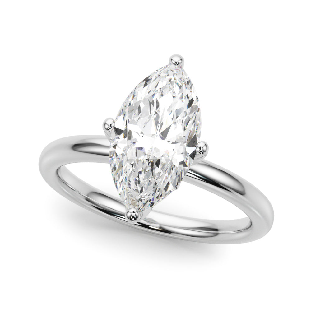 white gold, platinum | shape: marquise