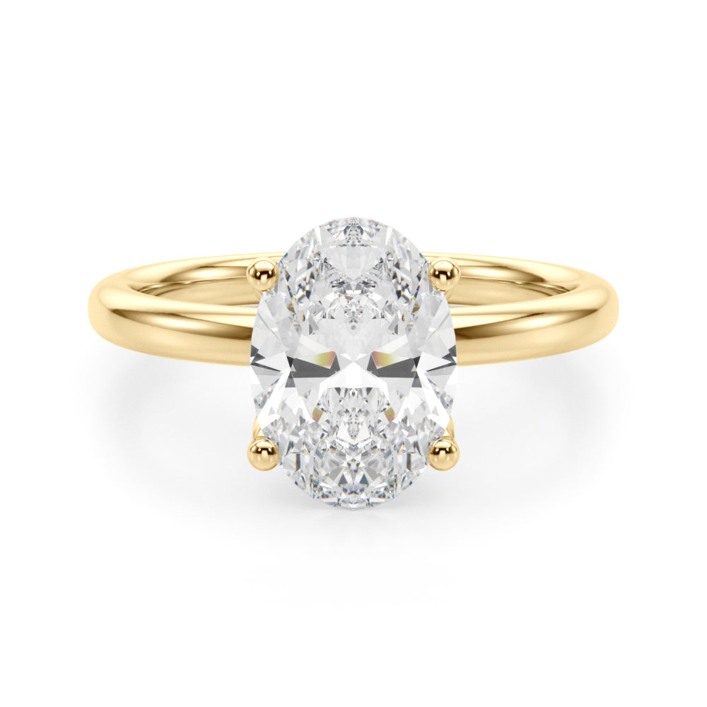 yellow gold | shape: oval