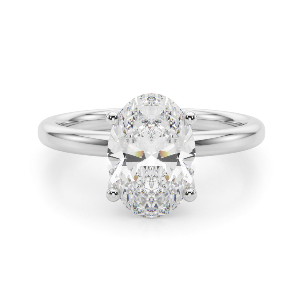 white gold, platinum | shape: oval