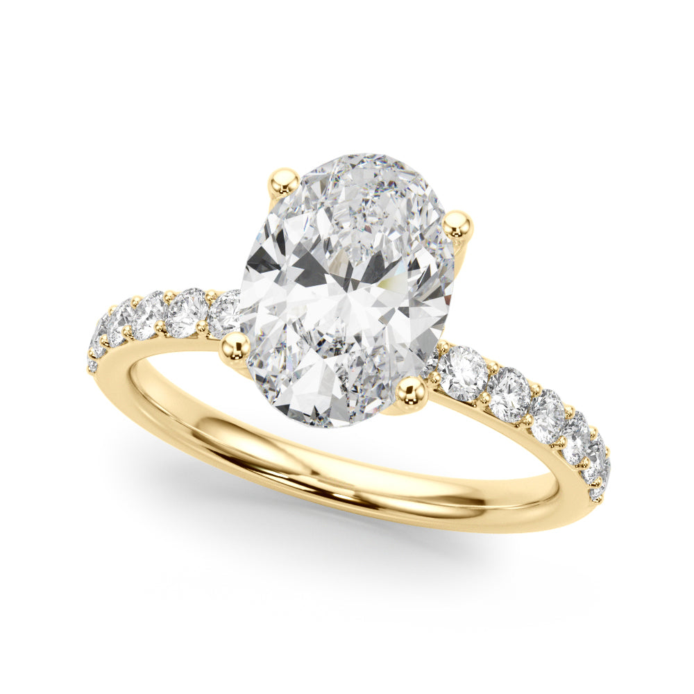 yellow gold | shape: oval
