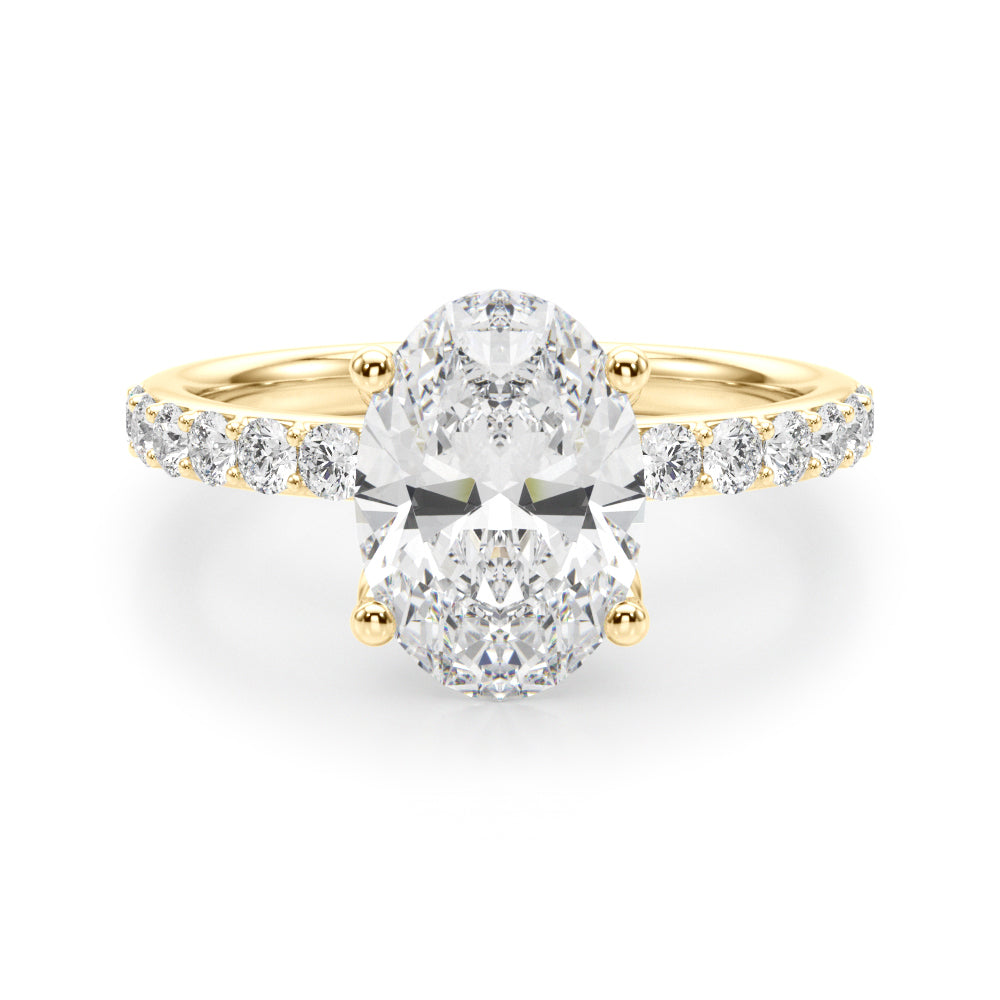 yellow gold | shape: oval