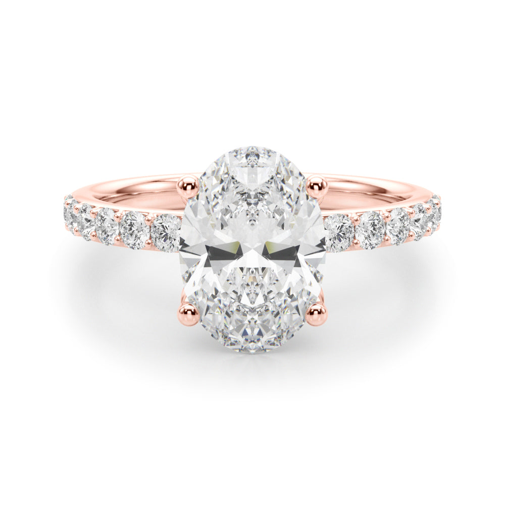 rose gold | shape: oval