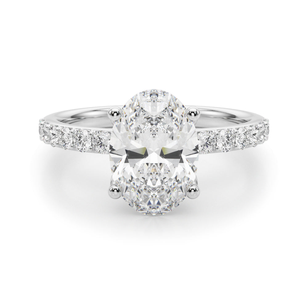 white gold, platinum | shape: oval