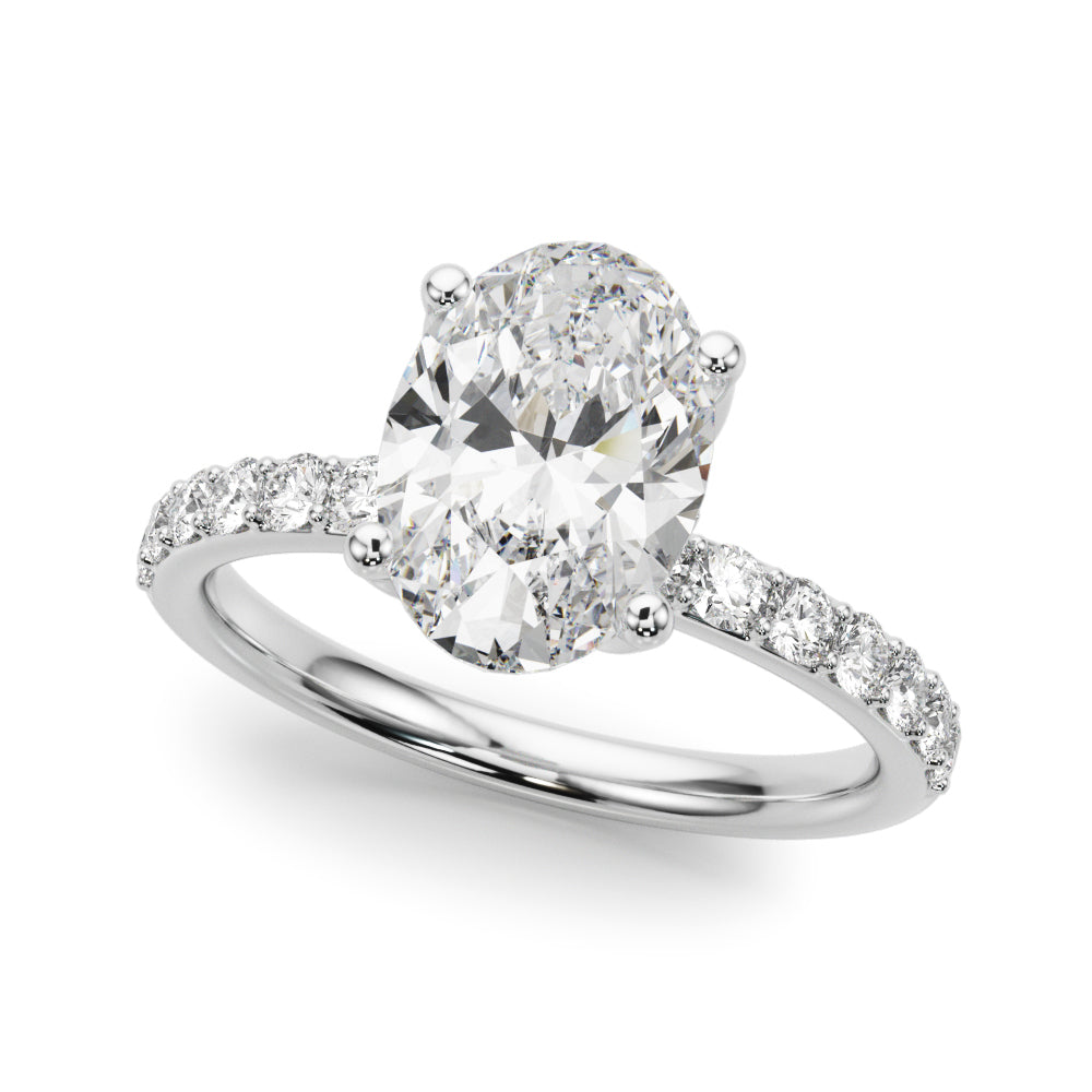 white gold, platinum | shape: oval