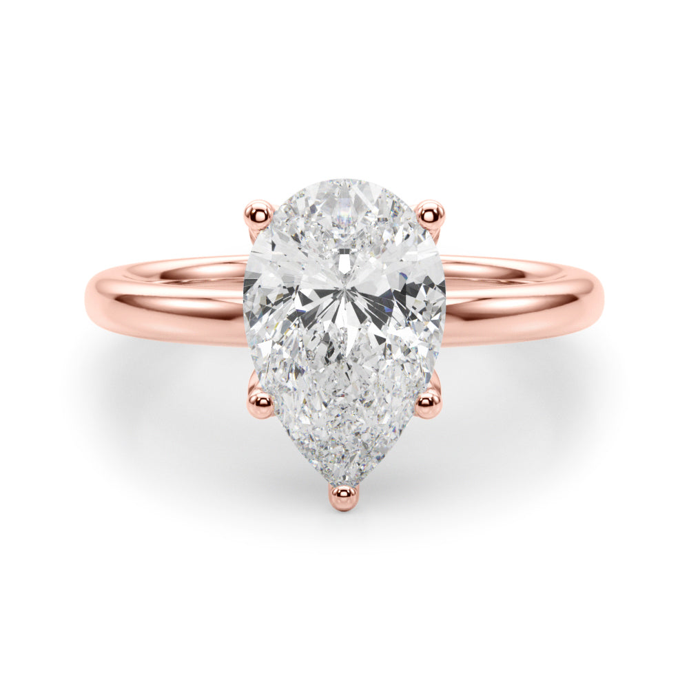 rose gold | shape: pear
