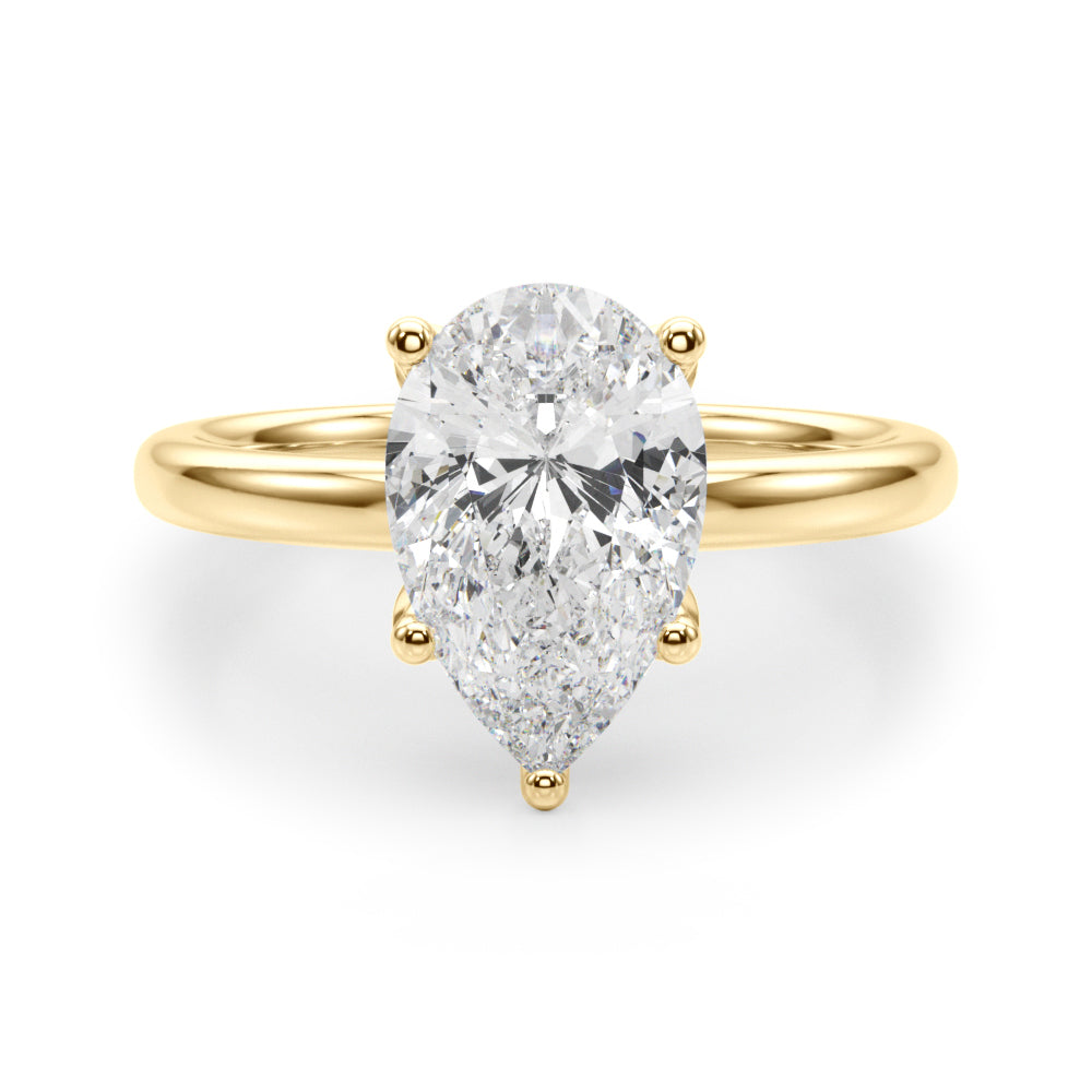 yellow gold | shape: pear